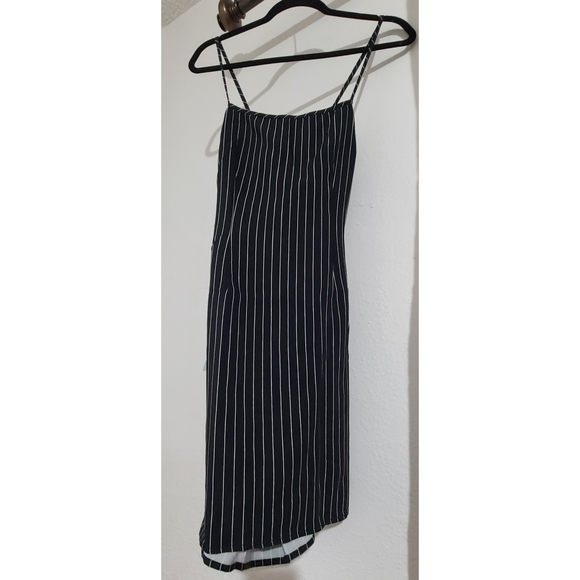 Black dress with white stripes - Picture 1 of 5